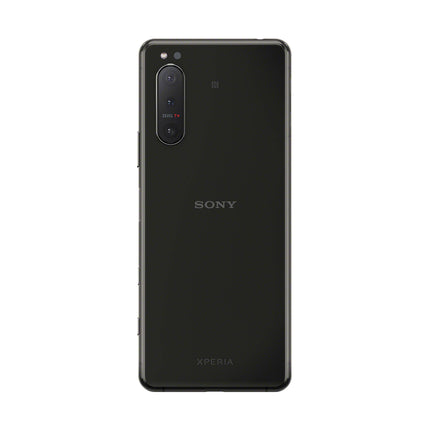 Sony Xperia 5 II 5G nutitelefon (15,5 cm (6,1 tolli) 21:9 CinemaWide FHD+ HDR OLED ekraan, kolmekordne kaamerasüsteem, 3,5 mm audiopesa, Android 12, SIM-kaardita, 8 GB RAM, 128 GB salvestusruum) must