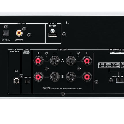 Yamaha A-S301 stereo integreeritud võimendi D/A-muunduriga, must