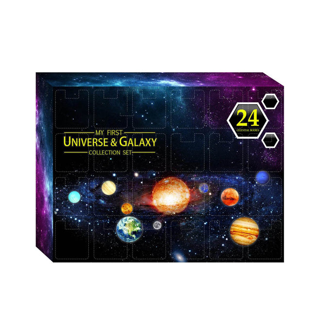 Allsmarti 24-päevane advendikalender, loendur, hariv kingitus, universum, galaktiline kinkekarp, jõulud lastele, teismelistele, tüdrukutele ja poistele (L)