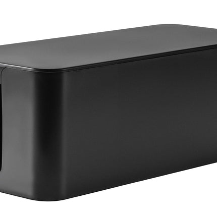 RICOO kaablikarp, kaablihalduskarp Z3201-B, kaablikorraldajakarp 32 x 13,5 x 12,7 cm, hoiukarp pikendusjuhete, adapterite ja kaablite peitmiseks, kaablikoguja, must