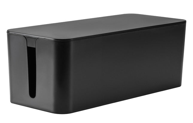 RICOO kaablikarp, kaablihalduskarp Z3201-B, kaablikorraldajakarp 32 x 13,5 x 12,7 cm, hoiukarp pikendusjuhete, adapterite ja kaablite peitmiseks, kaablikoguja, must