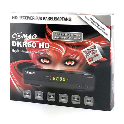 Comag DKR 60 HD digital Full HD cable receiver (PVR Ready, HDTV, DVB-C, Time Shift function, HDMI, SCART, USB 2.0) black