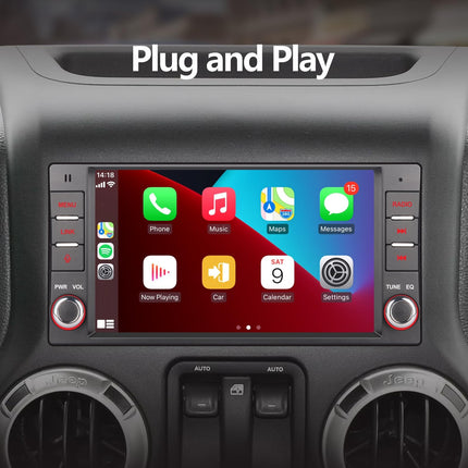 YZKONG ühilduv traadita Carplay Android Auto Jeep Chrysleri, Chevrolet Compassi, Patrioti, JK ​​Dodge HiFi heli puutetundliku ekraaniga, suure jõudlusega raadioekraaniga autostereo vastuvõtja BT FM/RDS