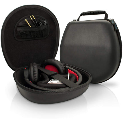 iGadgitz U3804 Black Eva Carrying Hard Case Protective Cover Compatible with Headphones Headset