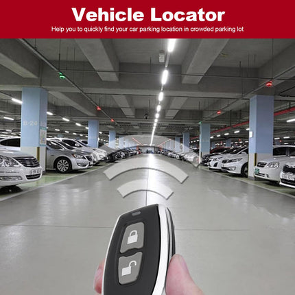 Universal keyless entry system for car door locks, central locking remote control kit for most vehicles