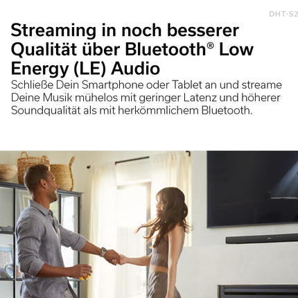 Denon DHT-S218 2.1 heliriba Dolby Atmose, integreeritud subwooferi, Bluetooth® Low Energy (LE) heli, 4K UHD ja HDMI ARC-ga, must