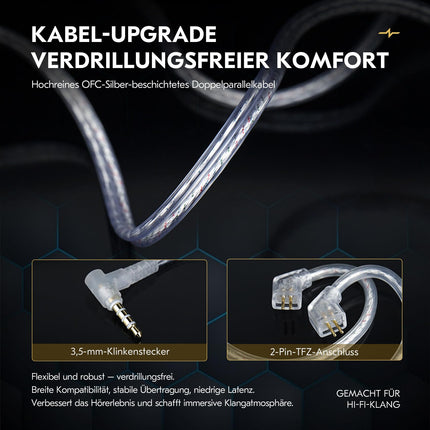 Yinyoo CCZ MC01 Soul kõrvasisesed kõrvaklapid, 10 mm PET kahe magnetiga dünaamilise draiveriga kõrvasisesed monitorid, stereokõrvaklapid 3,5 mm pesaga, sassisvaba vahetatav kaabel, müra isoleeriv kõrvamonitor