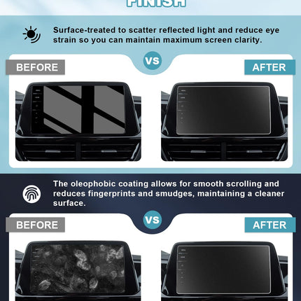 CDEFG Compatible with VW T-ROC T ROC 2023 2024 9.2 inch Navigation Protective Film 9H Scratch-Resistant Anti-Fingerprint GPS Matte Tempered Glass Screen Protector T ROC Discover Pro 2024 Accessories
