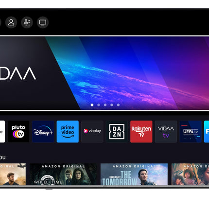 JVC TV 65 inch Smart TV VIDAA LT-65VD3555 4K TV UHD, HDR TV with Dolby Vision and integrated triple tuner, LED TV black