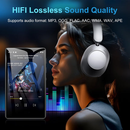 80 GB MP3-mängija Bluetoothi ​​ja WiFi-ga, SWOFY 4,0-tollise puutetundliku ekraaniga MP3- ja MP4-mängija Androidile, kaasaskantav laste muusikapleier Spotify, Amazon Musicu, raadio, diktofoni, e-raamatute ja brauseriga