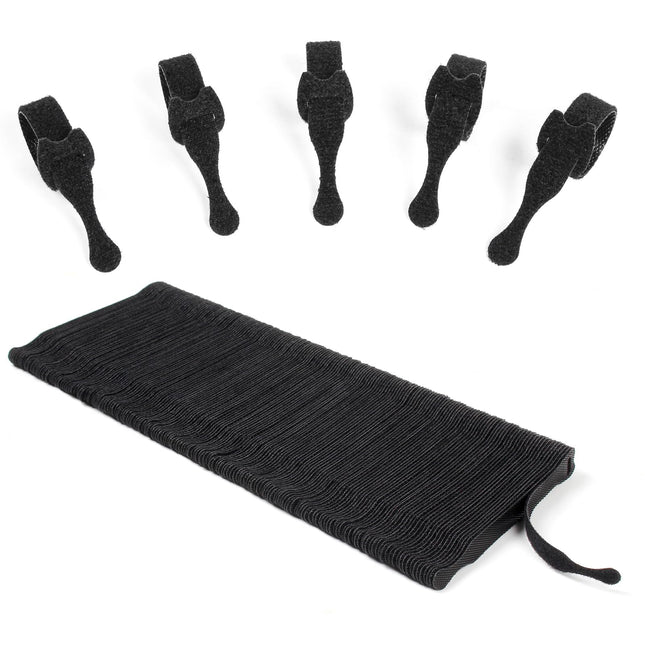 OneLeaf korduvkasutatavad kaablisidemed, mustad, reguleeritavad, 4-tollised, mitmeotstarbelised konksuaasad, kaablihaldus, kaablisidemed koju, kontorisse, andmekeskuse korraldamiseks, 180 tk OL-VCT-SG