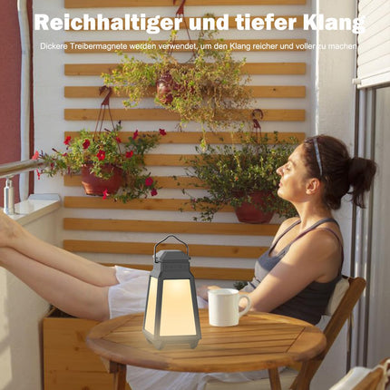 Inwa juhtmevaba Bluetooth-kõlar, RGB öövalgus, rütmivalgus, hingamisvalgus, IP65, 8 valgusrežiimi, 4 heledustaset, sünkroonimine kuni 100-ni, ideaalne valge müra, une, kingituse ja kajapunkti jaoks (2 tk pakis)