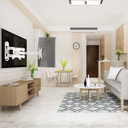 Suptek teleri seinakinnitus, pöörlev telerikinnitus 15-32-tollisele VESA seinakinnitusele 100x100, 75x75mm teleri seinakinnitus, ekraani seinakinnitus kuni 13 kg valge (MA2720W)