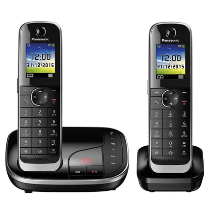 Panasonic KX-TGJ322GB peretelefon automaatvastajaga (DUO juhtmeta telefon, telefonitoru, madala kiirgusega, ärge segage, DECT baasjaam) must