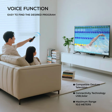 Replacement Remote Control for Samsung, BN59-01385A Solar Charging Voice Remote Control for Samsung Smart TV, Universal for Sam-sung TVs-Remote Controls Compatible with Sam-sung 2021-2023 Neo LED Smart 4K HD TV