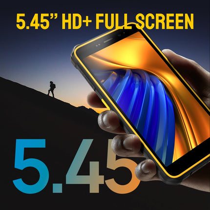 Ulefone Armor X12 Pro õues kasutatav nutitelefon Android 14 kaheksatuumalise 8 GB + 64 GB/SD-256 GB mäluga, IP68 veekindel lepinguta mobiiltelefon, 4G kahe SIM-kaardiga mobiiltelefon 4860mAh akuga, 13 MP + 8 MP, 5 GHz Wi-Fi/NFC/OTG/GPS/must