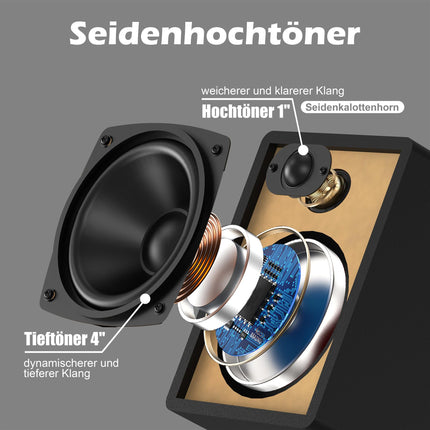 Compact CD Stereo System Mini Component 30W RMS CD Player FM/Bluetooth Compatible/USB/AUX/Remote Control/Headphone Jack Compatible with High-Resolution Sound Source