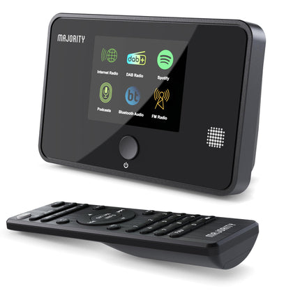 Raadio DAB Plus internetiraadio WLAN-tuuner DAB+ funktsiooniga | Internetiraadio WLAN-adapter Spotify, Bluetooth-ühenduse, kaugjuhtimispuldi ja värvilise ekraaniga | MAJORITY Robinsoni digitaalraadio