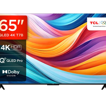 TCL 65-tolline QLED-teler 65T7B – 4K UHD nutitelefon Google TV, Dolby Vision ja Atmos, HDR10+, HDMI 2.1, Game Master, Bluetooth, hääljuhtimine, Chromecast