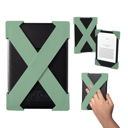 Kindle'i ja Kobo käepaela lisatarvik – Paperwhite 2024 ja 2021, Signature, Colorsoft – 2 rihma – Kerge käepide mugavaks lugemiseks – Suur – Sage