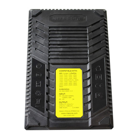 Nitecore SC4 4-pesaline professionaalne laadija Li-Ion, NiMH ja NiCd akude jaoks, LCD värviline ekraan