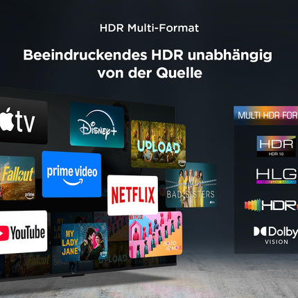 TCL 43T6C 43-tolline QLED 4K HDR-teler, nutikas Fire-teler Dolby Visioni ja Atmose, HDR10+, hääljuhtimise ja funktsiooniga „Küsi Alexalt“