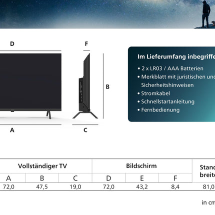 Philips 40PFS6009 FHD LED Smart TV - 40-inch display with pixel-precise HD Titan OS platform and Dolby Digital - Works with Alexa and Google Assistant - Matte Black