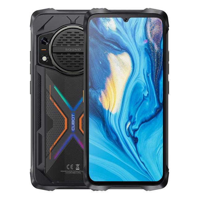 Cubot Kingkong Power 3 - nutitelefon 6,72-tollise FHD+ 120Hz ekraaniga, 24 GB (12 GB + 12 GB laiendatav) muutmälu ja 256 GB ROM-mäluga, 100 MP põhikaameraga, 10200mAh akuga, Android 14, Helio G99 kaheksatuumalise protsessoriga, musta värvi.