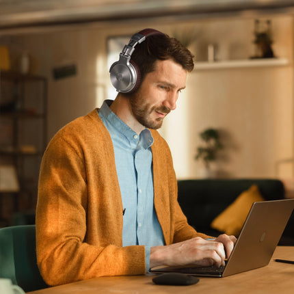 OneOdio Bluetooth-kõrvaklapid kõrva otsa [kuni 110 tundi ja BT 5.2] Juhtmevabad Bluetooth-kõrvaklapid 50 mm draiveritega, HiFi stereo kokkupandavad juhtmevabad kõrvaklapid mikrofoniga sülearvuti/mobiiltelefoni/arvuti jaoks - hõbepruunid