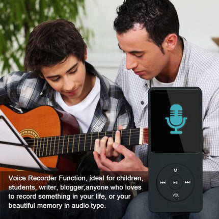 COVVY 8GB Portable MP3 Music Player, Supports up to 64GB SD Card, Lossless Sound HiFi MP3 Player, Music/Video/Voice Recording/FM Radio/E-Book Reader/Photo Viewer (8G, Black)
