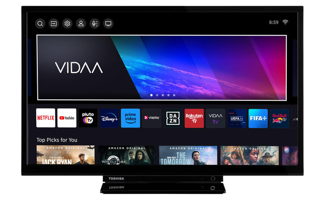 Toshiba 24-inch Smart TV - VIDAA TV (HD LED TV, HDR, Triple Tuner) 24WV3463DAZ