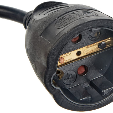 UNITEC Schuko pikenduskaabel H05VV-F3G1.5mm², IP 20, 10m, must