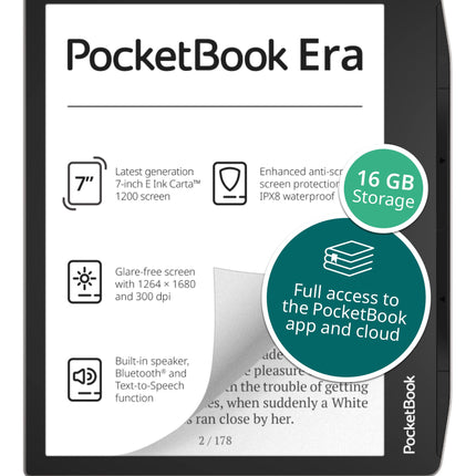 PocketBook Era Stardust Silver 7'' 16GB plaat