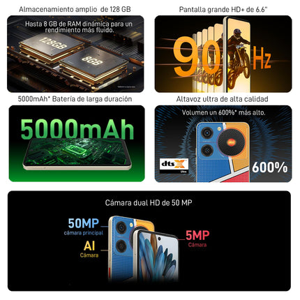 ZTE Nubia Music Pop Art / 4+128 GB / 6,6 tolli 90 Hz HD+