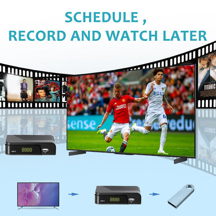 Kaabelvastuvõtja DVB-C digitaalne maapealne dekooder, Combo (HD1080p/H.264, MPEG-2, HDTV, DVB-C, SCART, USB 2.0, PVR FullHD TV kaabelvastuvõtja puldi ja kaabliga