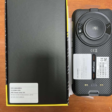 Ulefone Power Armor 16S Outdoor Smartphone without Contract, Android 13 16GB+128GB+2TB Outdoor Smartphone without Contract, 3.5W Speaker, 9600mAh, 50MP, 5.93" FHD+, IP68 Mobile Phone, Dual 4G LTE NFC GPS OTG, Black