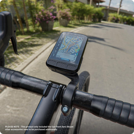 TUSITA Aero Out esikinnitus, mis ühildub Wahoo ELEMNT ROAM V1 V2 GPS-rattakompuutriga