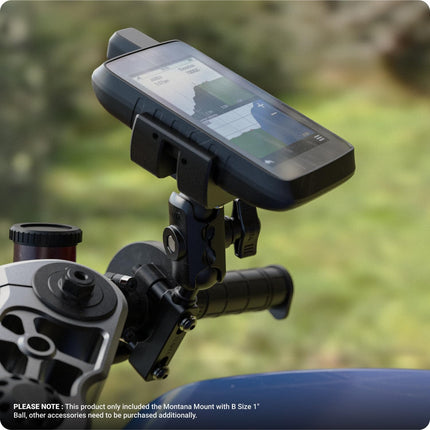 TUSITA GPS-kinnitus kuulpeaga, ühildub Garmin Montana 700 700i 710 710i 750i 760i seadmetega - B-suurus 1"