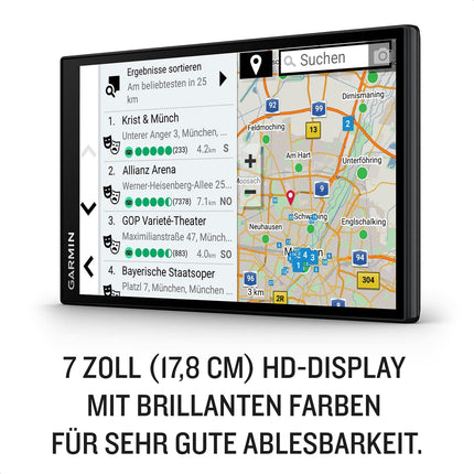 Garmin DriveSmart 76 MT-S Amazon Alexa – navigatsiooniseade sisseehitatud Alexaga, suur 7-tolline (17,8 cm) HD-ekraan, Euroopa 3D-kaardid keskkonnavöönditega, reaalajas liiklusteave Garmin Drive'i rakenduse kaudu.
