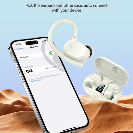 Bluetooth-kõrvaklapid spordile, 2025. aasta kõrvasisesed kõrvaklapid, juhtmevabad Bluetooth 5.3 HD-mikrofoniga, suurepärane heli, 128 tundi mänguaega, mugav sobivus, kahekordne LED-ekraan, IP7 veekindlad kõrvaklapid kõrvakonksuga