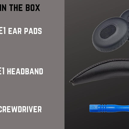 AHG Accessory House Global QC3 kõrvapadjad/kõrvapealsed kõrvapadjad ja V2 QC3 peavõrupadjad/kõrvapealsed peavõrupadjad, mis ühilduvad Bose QuietComfort 3 (QC3) ja Bose On-Ear 1 (OE1) kõrvaklappidega (mustad)