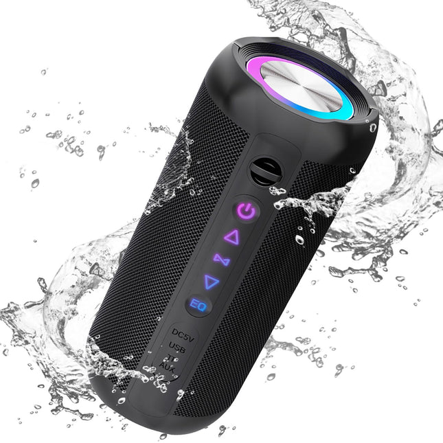 Kaasaskantav Bluetooth-kõlar sügava bassiga, IP66 veekindel, tolmukindel, RGB-valgustus, AUX/TF, juhtmevaba kast 30W TWS stereoga, 30-tunnise akueaga kõlar koju, õue, jalgrattasõiduks