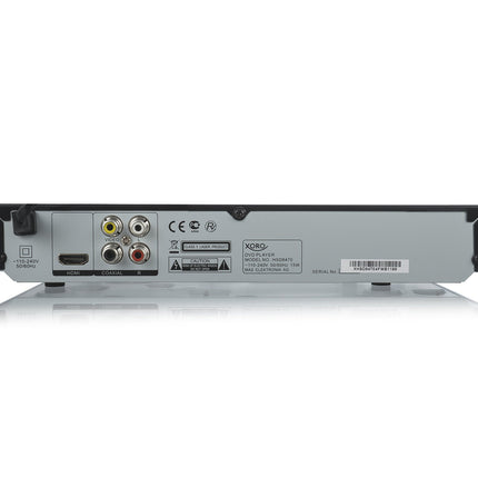 Xoro HSD 8470 HDMI MPEG4 DVD-mängija (USB 2.0, meediapleier, 1080p ülesskaleerimine, MultiROM) must ja Amazon Basics kiire HDMI 2.0 kaabel, 3D, 4K video taasesitus ja ARC, 0,9 m, 2 tk pakis