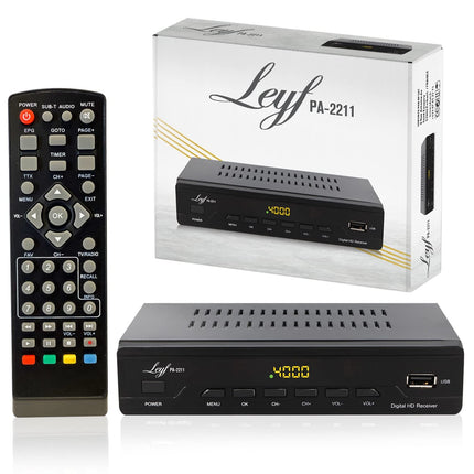 LEYF PA-2211 kaabelvastuvõtja DVB-C digitaalne kaabeltelevisioon Full HD teler (DVB-C / C2, HDTV, DVB-T/T2, HD, SCART, USB) Kaabeltelevisioon kõikidele kaabeloperaatoritele