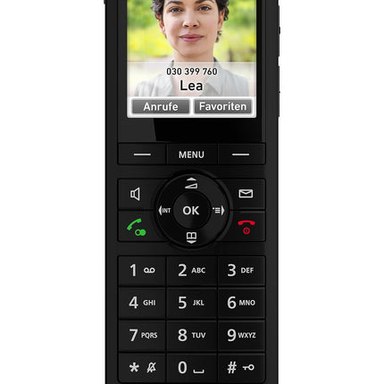 FRITZ!Fon X6 must DECT mugavustelefon (kvaliteetne värviekraan, HD-telefonisüsteem, täisdupleks-käed-vabad kõned, FRITZ!Boxi funktsioonide juhtimine), must, saksakeelne versioon