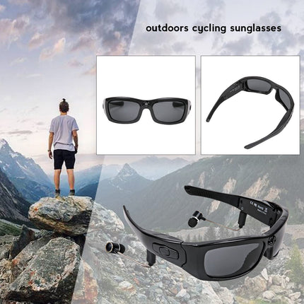 Bluetooth Sunglasses, Camera HD 1080P Video Recorder Wireless Video Sunglasses with Polarized Lens, Supports Calls Video Music for Driving, Riding, Traveling, Etc.