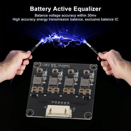 5S 6S 7S 1.2A Active Equalizer Balancer, Inductive NCM Li-Ion Lifepo4 LFP Lithium Battery Balancer Power Transfer Board with Balance Instruction and High-Precision BMS Balancing Protection (5S)