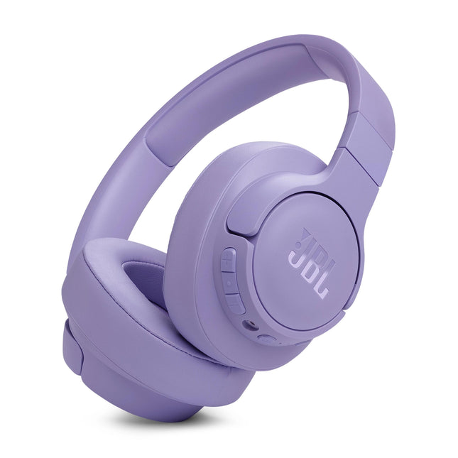 JBL Tune 770 NC – Juhtmevabad kõrvaklapid adaptiivse mürasummutuse ja kokkupandava disainiga – Kuni 70 tundi aku tööaega kiirlaadimisega – Lilla