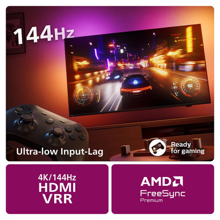 Philips Ambilight 43PUS8909 4K LED Smart TV - 43-inch display with pixel-precise Ultra HD Titan OS platform and Dolby Atmos sound. Works with Alexa and Google Assistant - Anthracite Gray