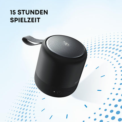 Soundcore Anker Mini 3 Bluetooth Speaker, Compact Speaker with BassUp and PartyCast Technology, USB-C, IPX7 Water Resistance, Custom EQ